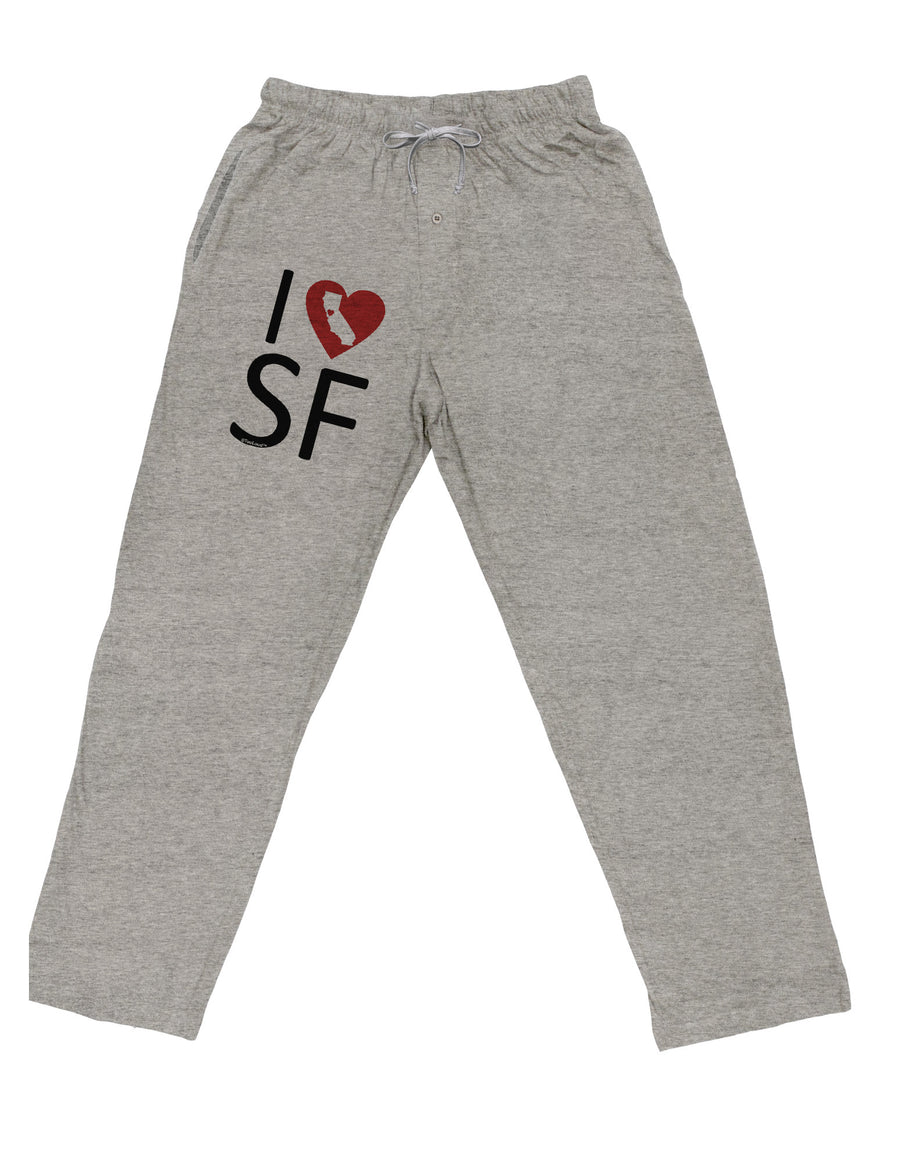 I Heart San Francisco Adult Loose Fit Lounge Pants-Lounge Pants-TooLoud-Ash-Gray-Small-Davson Sales