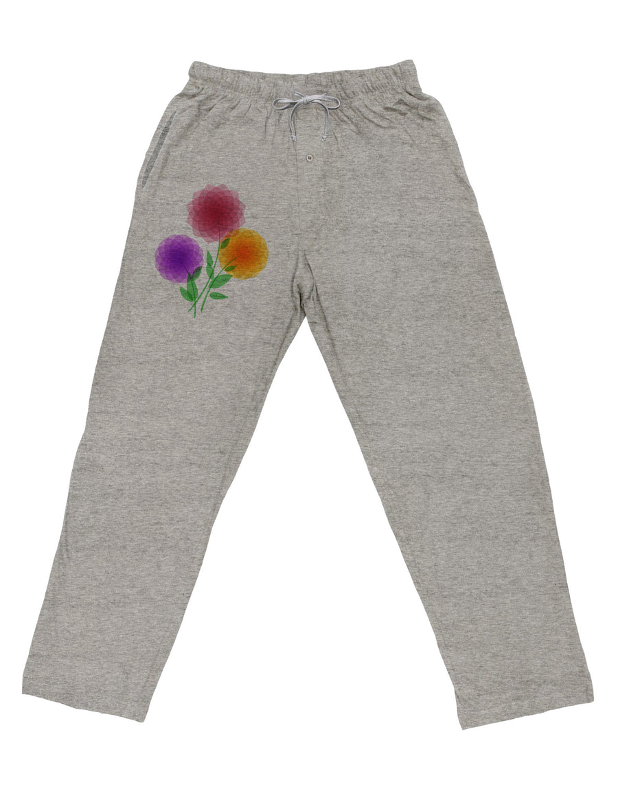 Crystal Dahlias Adult Loose Fit Lounge Pants-Lounge Pants-TooLoud-Ash-Gray-Small-Davson Sales