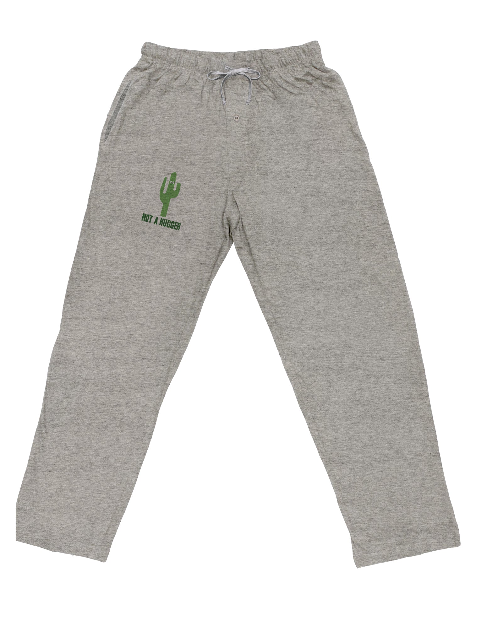 TooLoud Not a Hugger Adult Loose Fit Lounge Pants-Lounge Pants-TooLoud-Ash-Gray-Small-Davson Sales