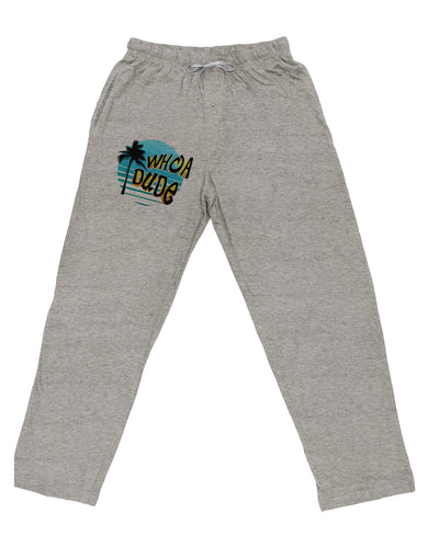 Whoa Dude Adult Loose Fit Lounge Pants by TooLoud-Lounge Pants-TooLoud-Ash-Gray-Small-Davson Sales