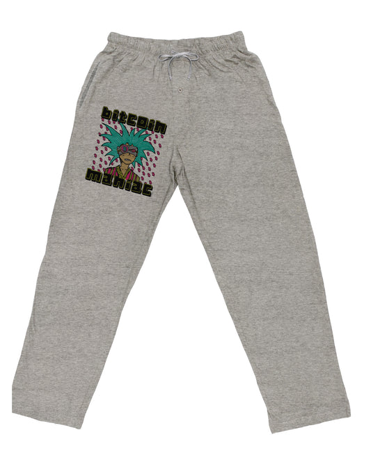 TooLoud Bitcoin Maniac Crypto Adult Loose Fit Lounge Pants-Lounge Pants-TooLoud-Ash-Gray-Small-Davson Sales