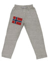 TooLoud Norwegian Flag Adult Loose Fit Lounge Pants-Lounge Pants-TooLoud-Ash-Gray-Small-Davson Sales