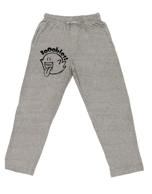 TooLoud Booobies Adult Loose Fit Lounge Pants-Lounge Pants-TooLoud-Ash-Gray-Small-Davson Sales