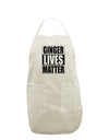 Ginger Lives Matter White Plus Size Apron by TooLoud-Bib Apron-TooLoud-White-OSFM-PlusSize-Davson Sales