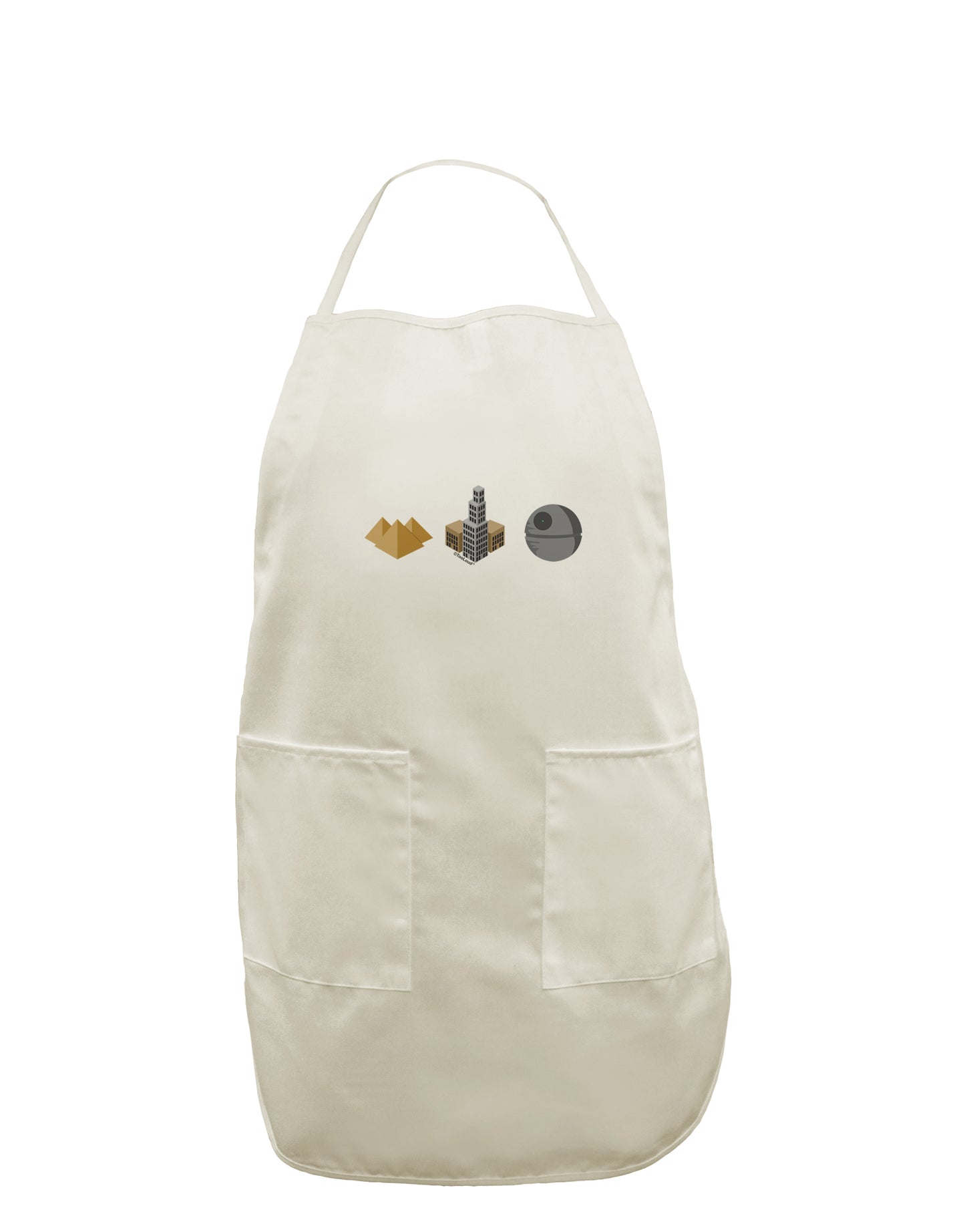 History of Architecture Funny Sci-fi White Plus Size Apron by TooLoud-Bib Apron-TooLoud-White-OSFM-PlusSize-Davson Sales