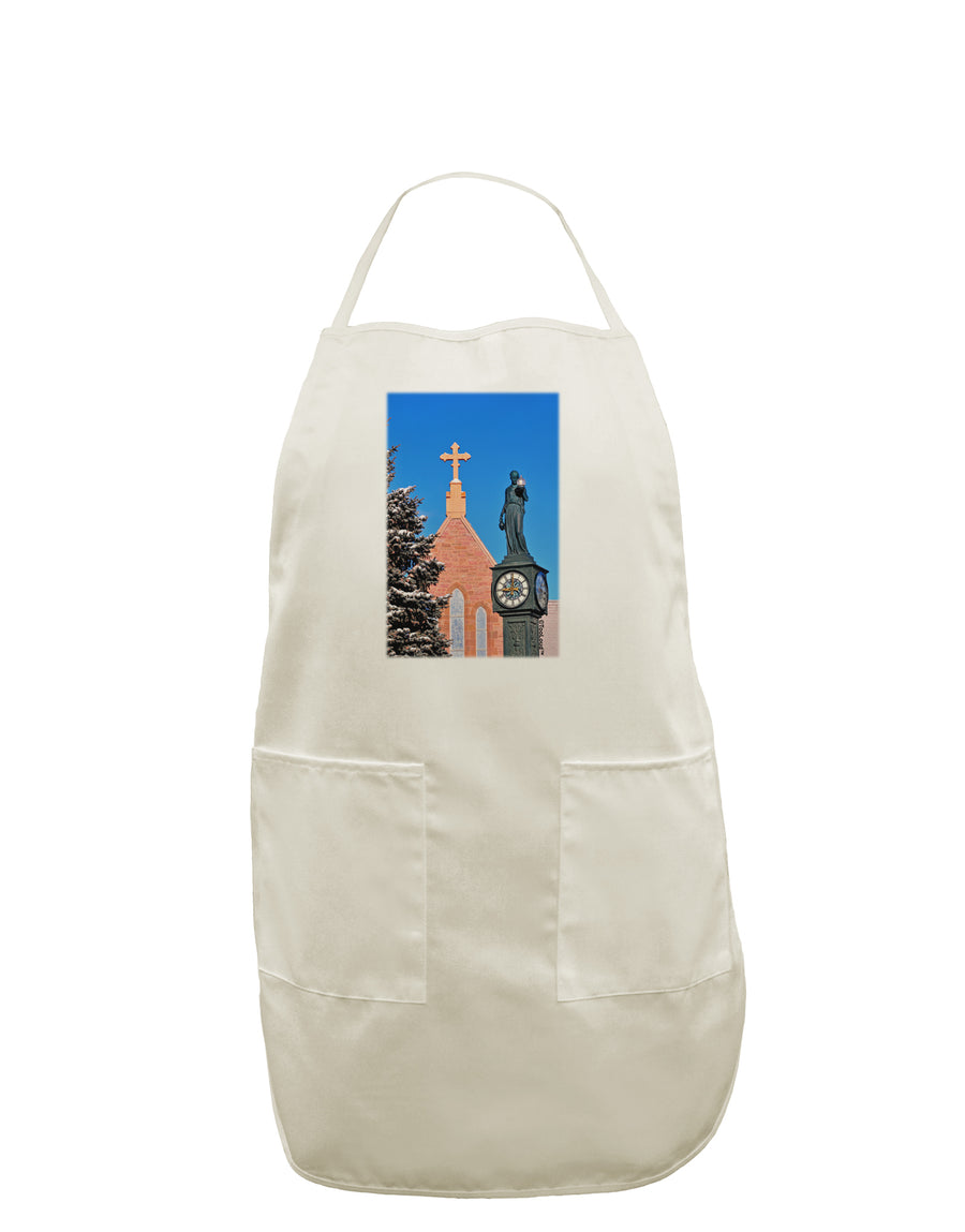 Manitou Springs Colorado White Plus Size Apron by TooLoud-Bib Apron-TooLoud-White-OSFM-PlusSize-Davson Sales