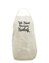 TooLoud We shall Overcome Fearlessly White Plus Size Apron-Bib Apron-TooLoud-Davson Sales