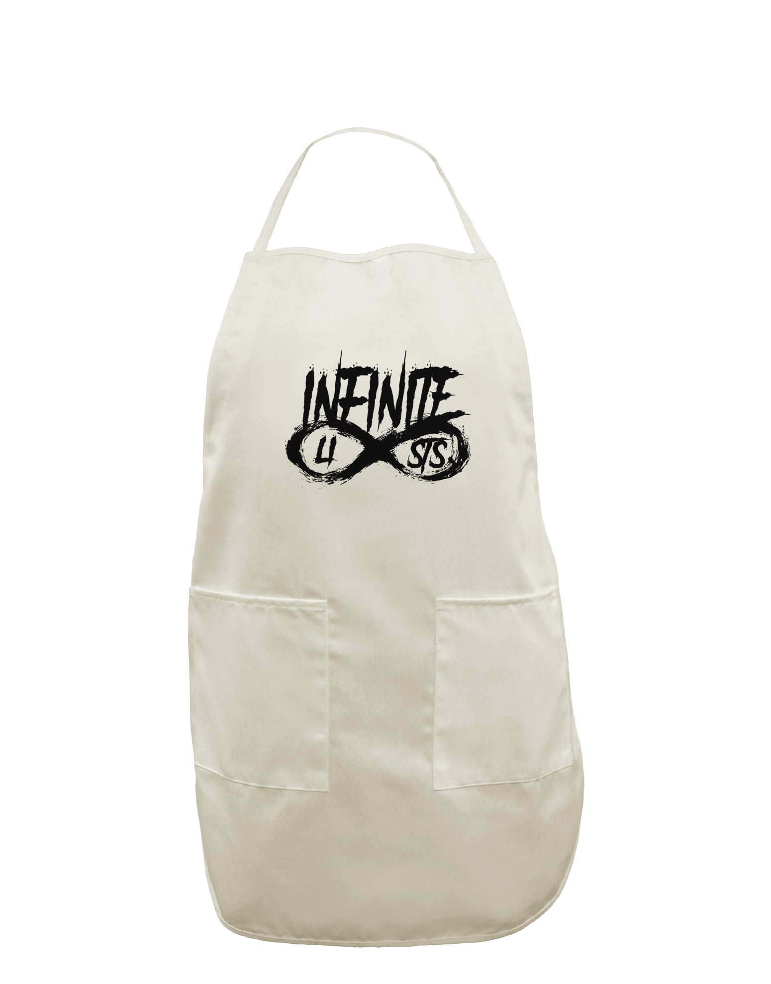 Infinite Lists White Plus Size Apron by TooLoud-TooLoud-White-OSFM-PlusSize-Davson Sales
