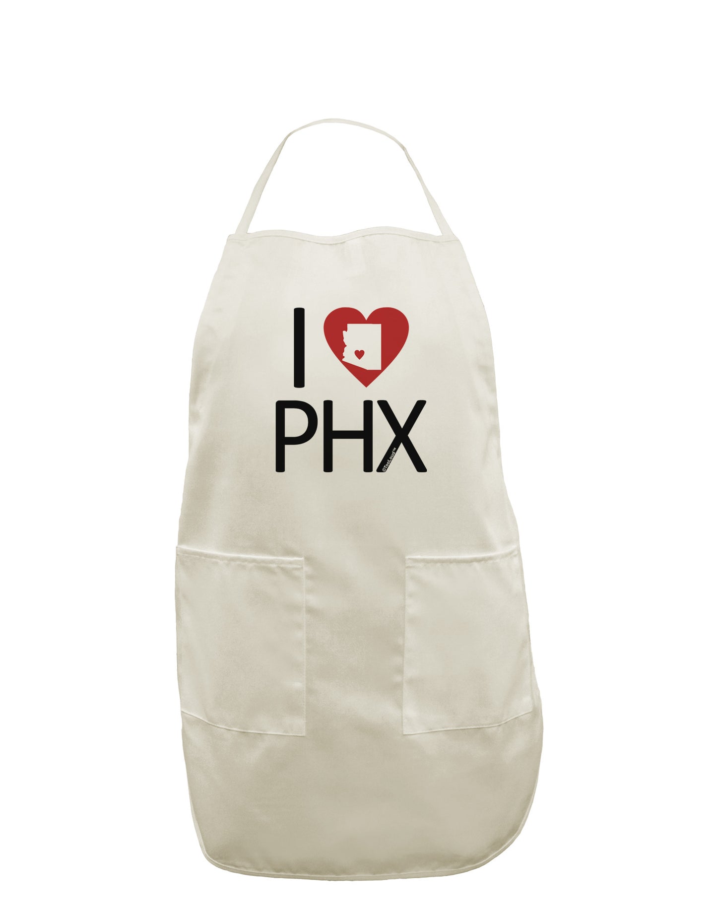 I Heart Phoenix White Plus Size Apron-Bib Apron-TooLoud-White-OSFM-PlusSize-Davson Sales