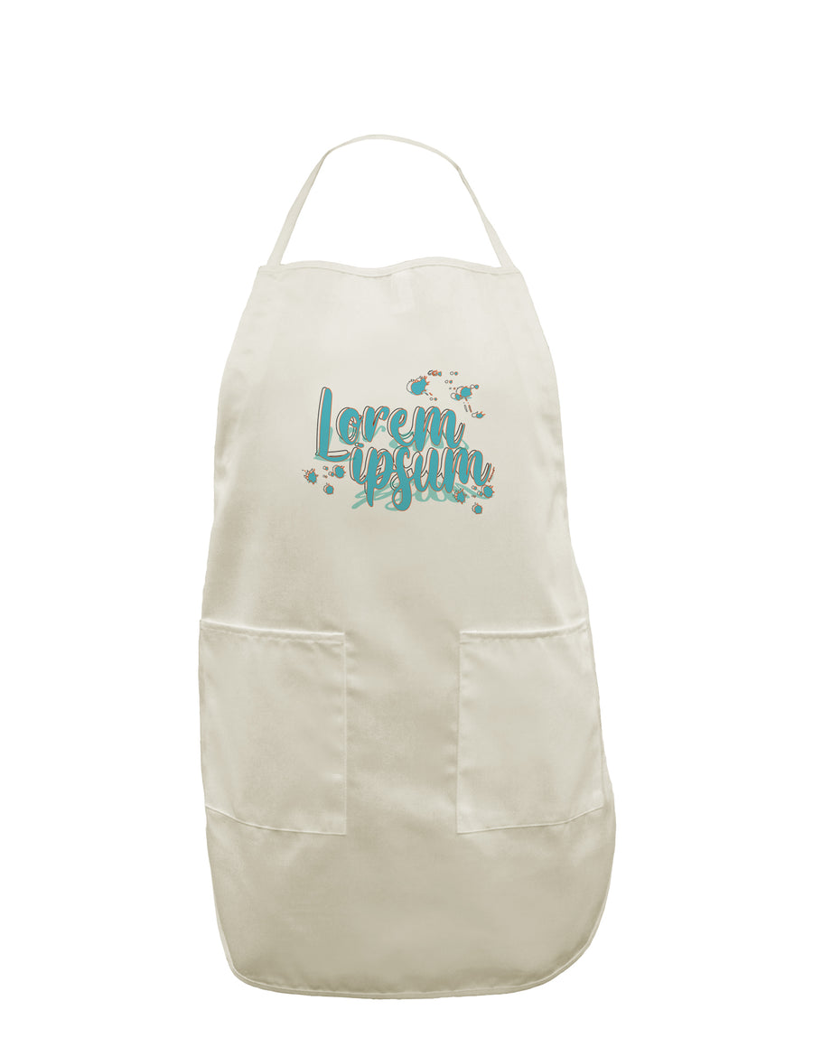 TooLoud Lorem Ipsum White Plus Size Apron-Bib Apron-TooLoud-Davson Sales