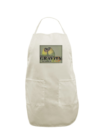 Can't Blame Gravity White Plus Size Apron-Bib Apron-TooLoud-White-OSFM-PlusSize-Davson Sales