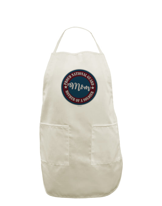 TooLoud Proud National Guard Mom White Plus Size Apron-Bib Apron-TooLoud-Davson Sales