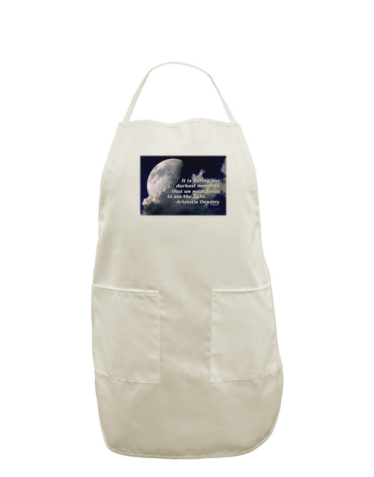Our Darkest Moments White Plus Size Apron-Bib Apron-TooLoud-White-OSFM-PlusSize-Davson Sales