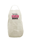 Wife Mom Boss White Plus Size Apron-Bib Apron-TooLoud-White-OSFM-PlusSize-Davson Sales