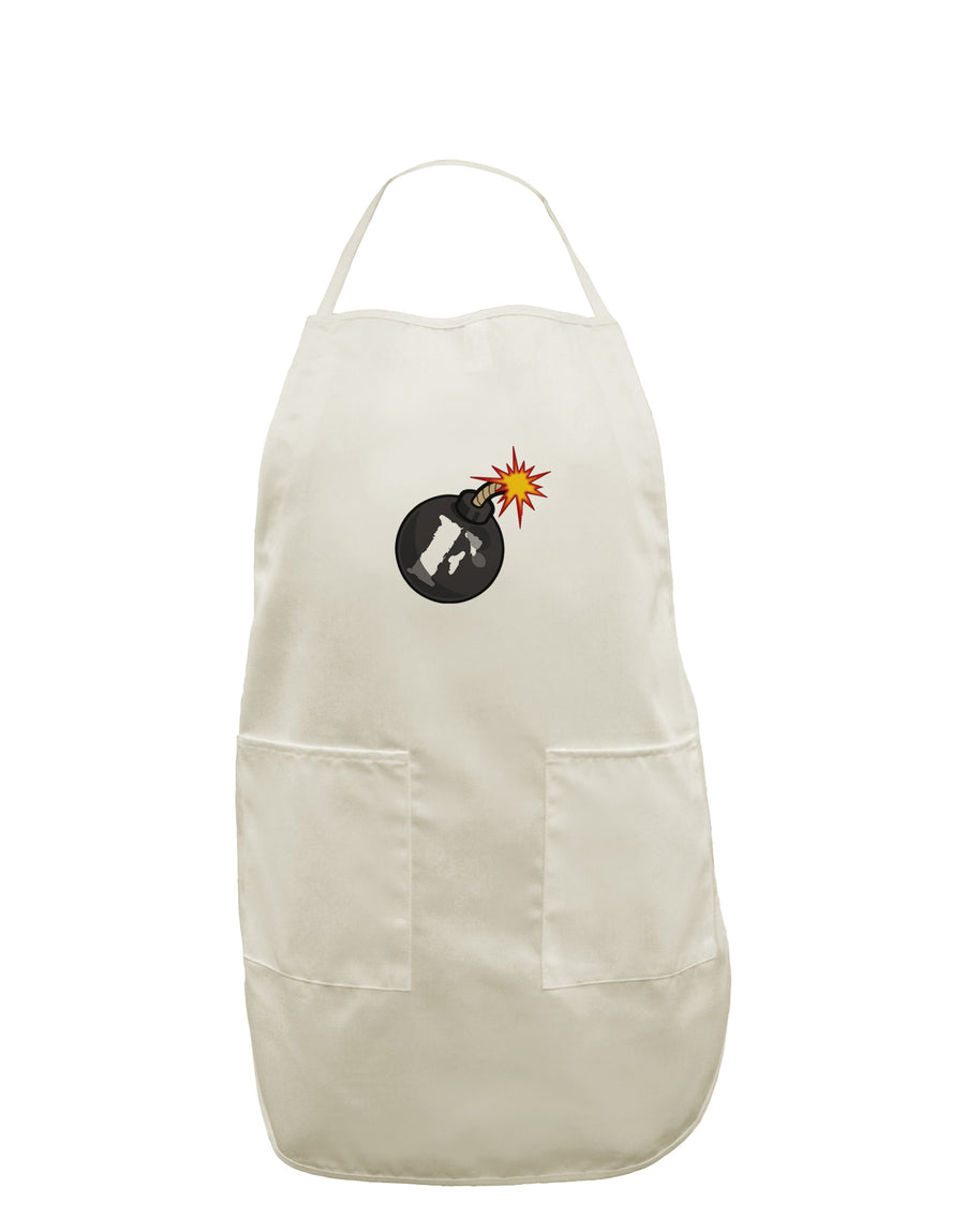 F-Bomb Funny White Plus Size Apron by TooLoud-Bib Apron-TooLoud-White-OSFM-PlusSize-Davson Sales