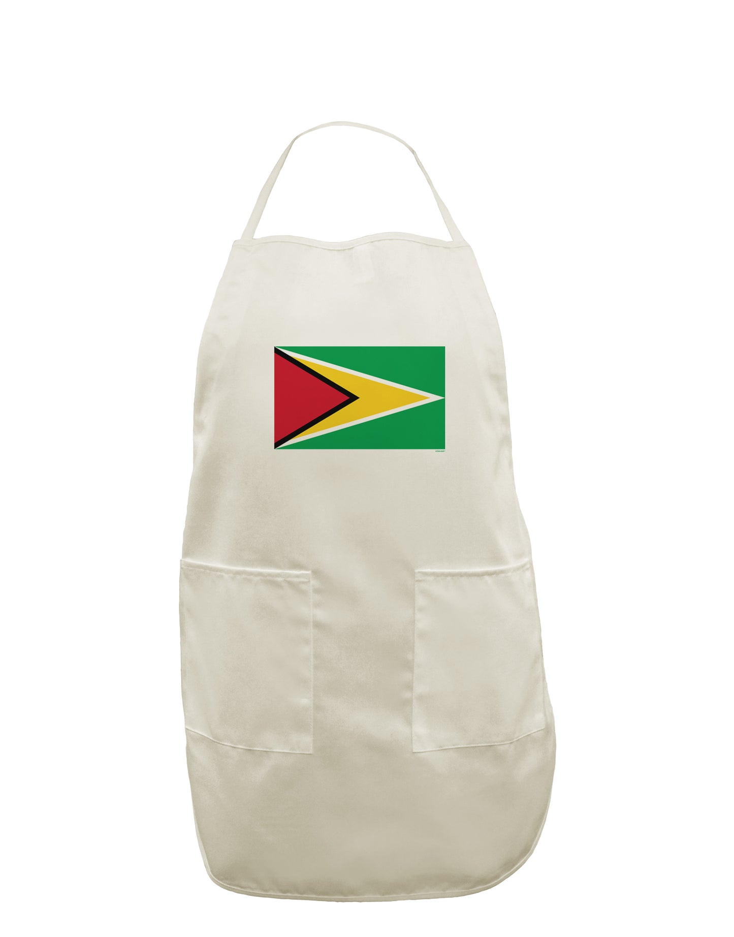 TooLoud Guyana Flag White Plus Size Apron-Bib Apron-TooLoud-Davson Sales