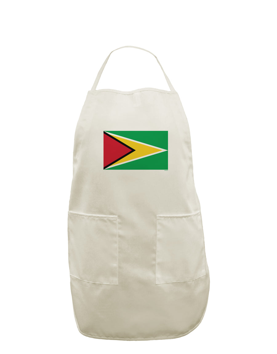 TooLoud Guyana Flag White Plus Size Apron-Bib Apron-TooLoud-Davson Sales