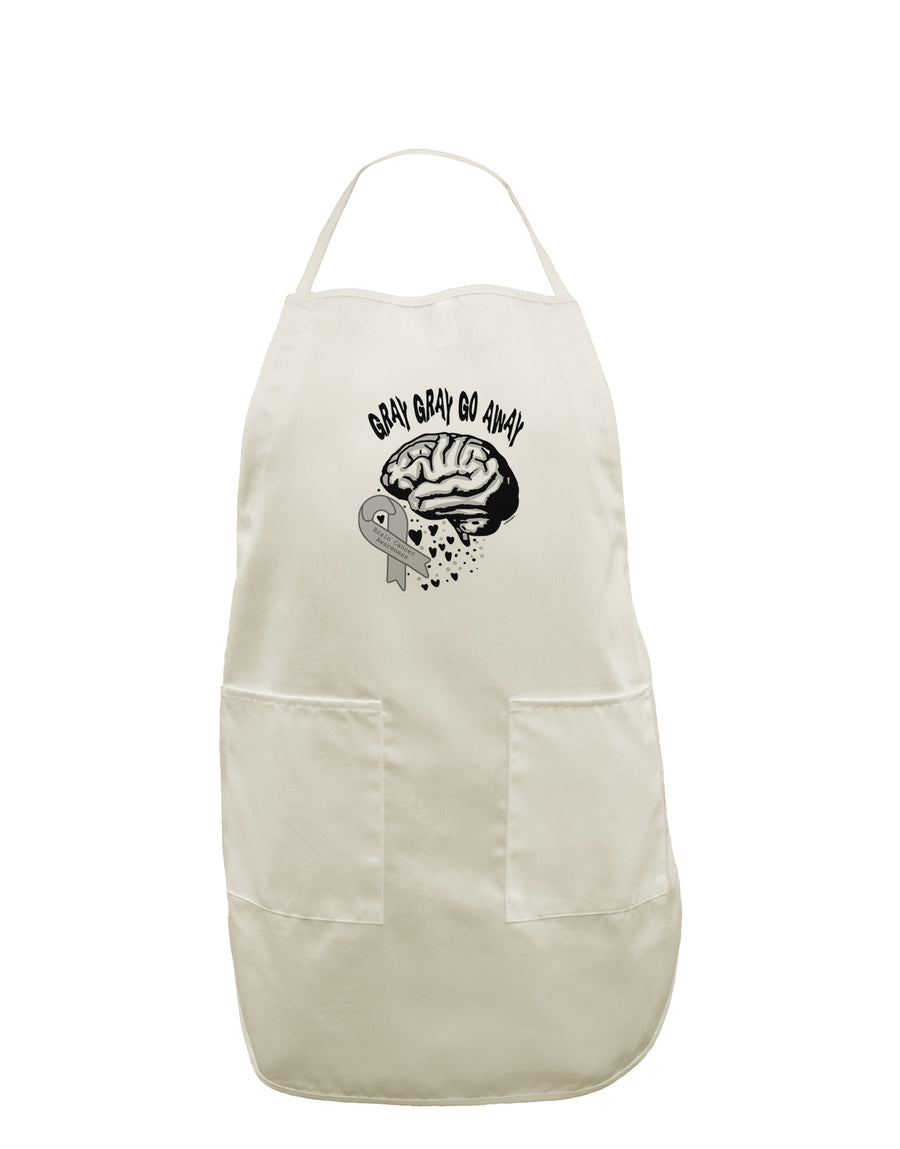 TooLoud Gray Gray Go Away White Plus Size Apron-Bib Apron-TooLoud-Davson Sales