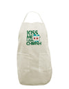 Kiss Me I'm Chirish White Plus Size Apron by TooLoud-Bib Apron-TooLoud-White-OSFM-PlusSize-Davson Sales