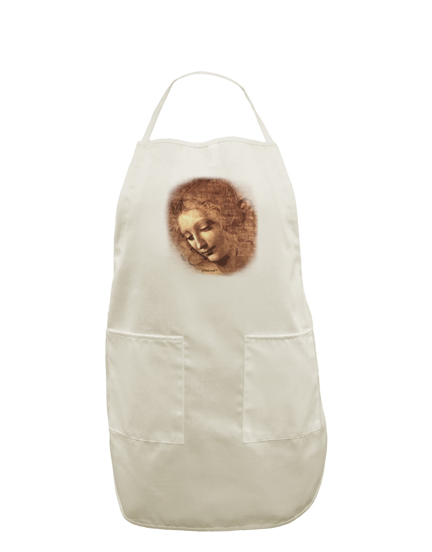 Lady With Disheveled Hair White Plus Size Apron-Bib Apron-TooLoud-White-OSFM-PlusSize-Davson Sales