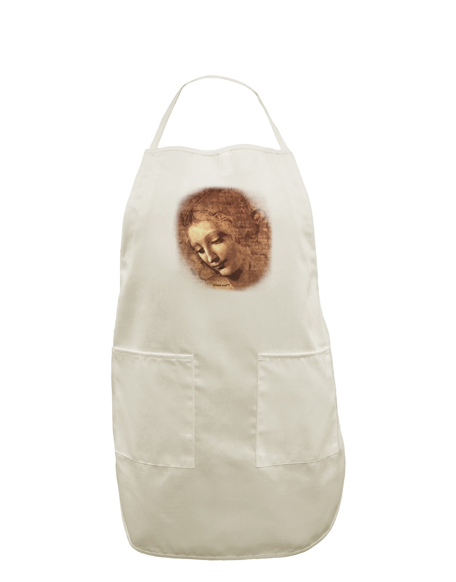 Lady With Disheveled Hair White Plus Size Apron-Bib Apron-TooLoud-White-OSFM-PlusSize-Davson Sales