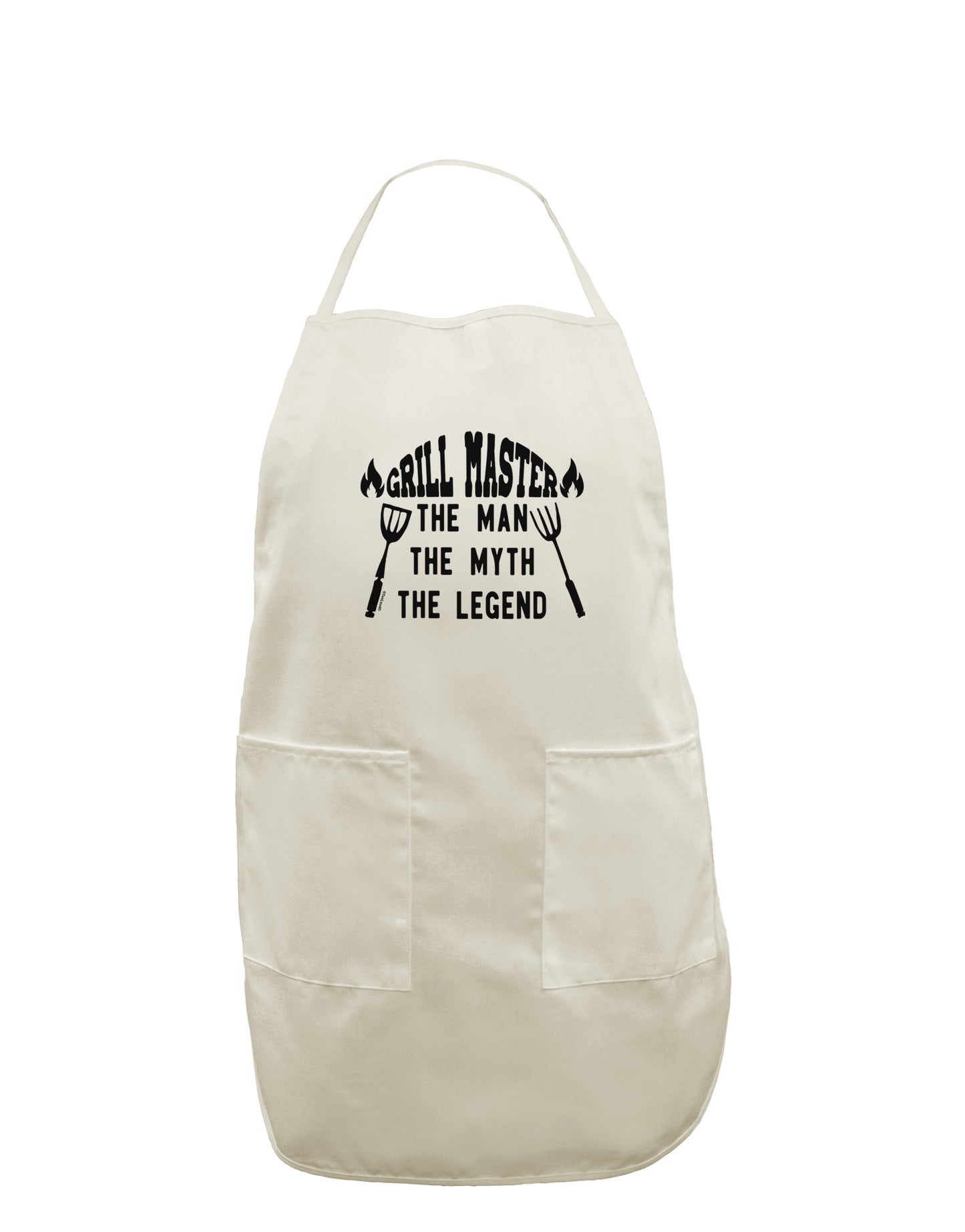 TooLoud Grill Master The Man The Myth The Legend White Plus Size Apron-Bib Apron-TooLoud-Davson Sales