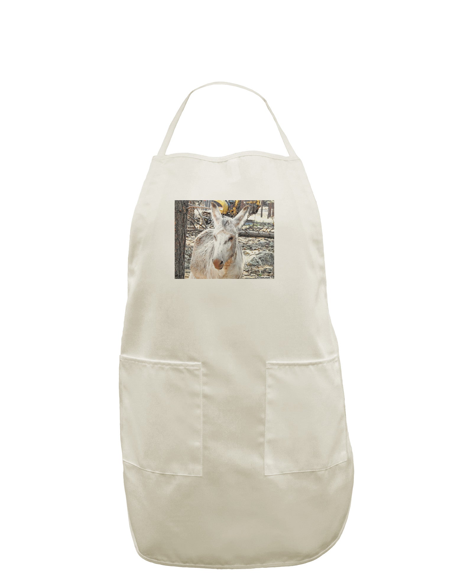 Troubled Burro White Plus Size Apron-Bib Apron-TooLoud-White-OSFM-PlusSize-Davson Sales
