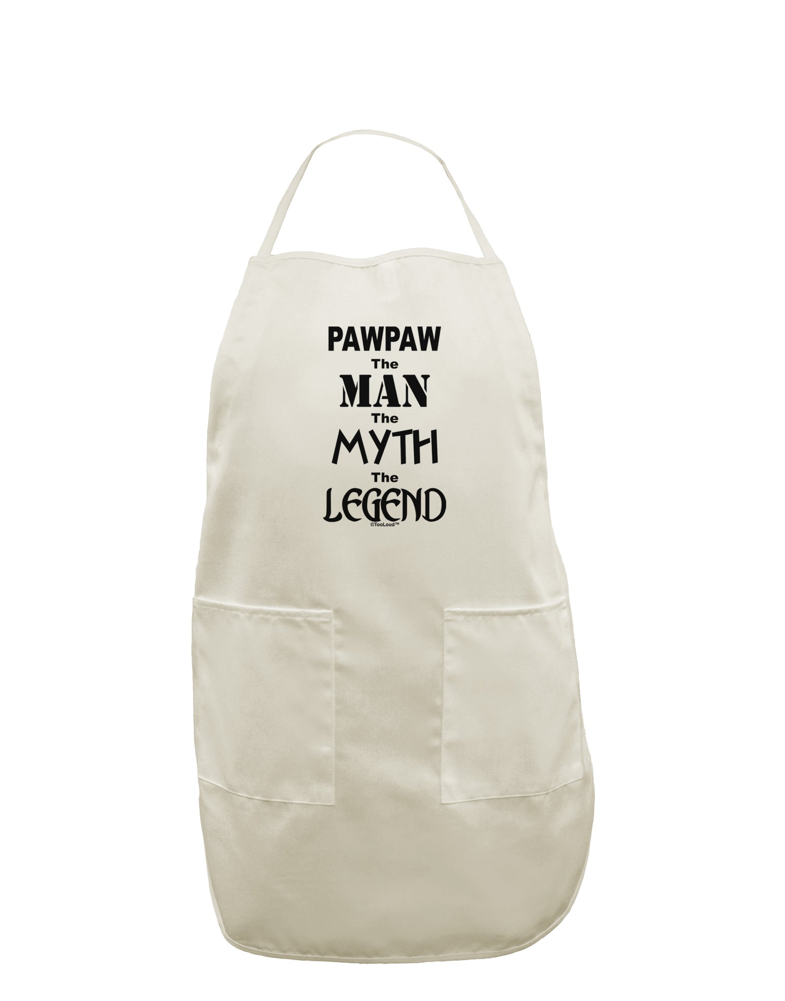 Pawpaw The Man The Myth The Legend White Plus Size Apron by TooLoud-Bib Apron-TooLoud-White-OSFM-PlusSize-Davson Sales