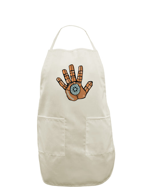 TooLoud Cardano Hero Hand White Plus Size Apron-Bib Apron-TooLoud-Davson Sales