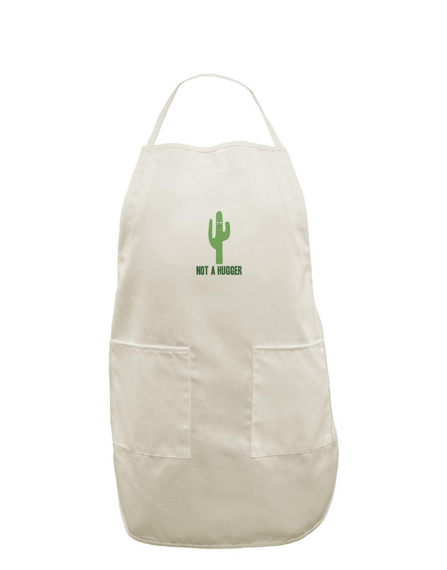 TooLoud Not a Hugger White Plus Size Apron-Bib Apron-TooLoud-Davson Sales