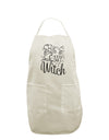 TooLoud She's My Witch White Plus Size Apron-Bib Apron-TooLoud-Davson Sales