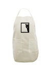 Cat Peeking White Plus Size Apron by TooLoud-Bib Apron-TooLoud-White-OSFM-PlusSize-Davson Sales