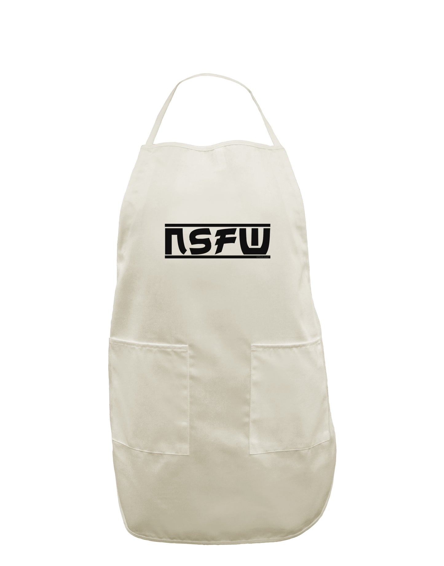 NSFW Not Safe For Work White Plus Size Apron by TooLoud-Bib Apron-TooLoud-White-OSFM-PlusSize-Davson Sales