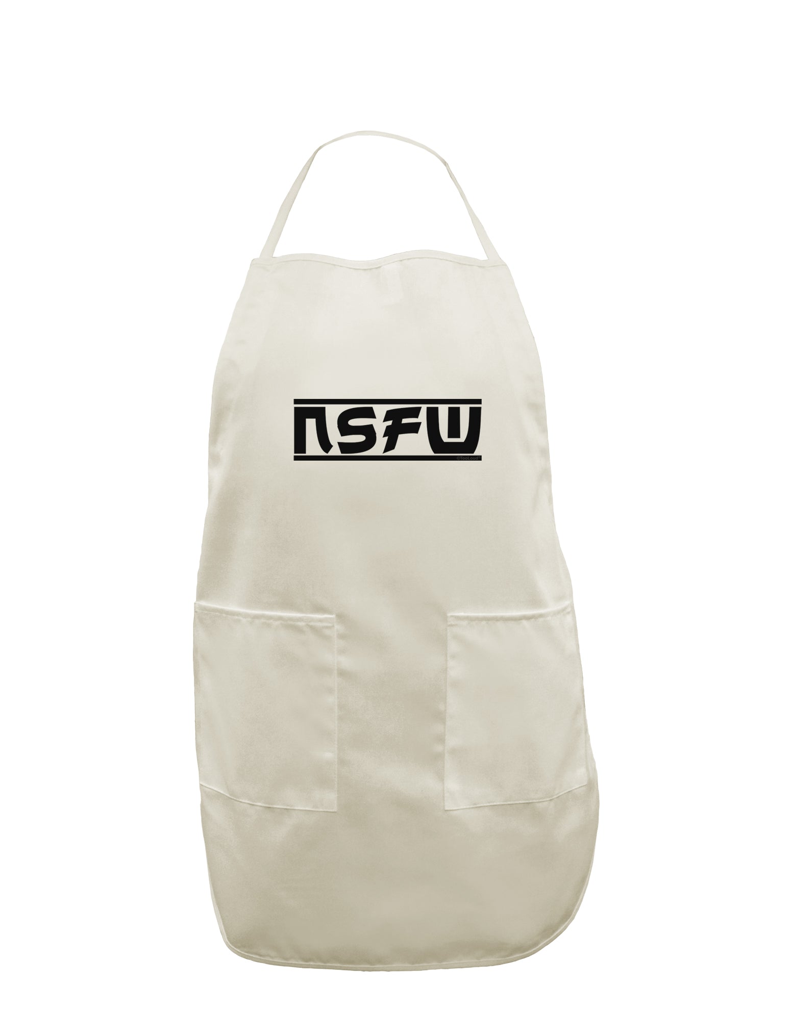 NSFW Not Safe For Work White Plus Size Apron by TooLoud-Bib Apron-TooLoud-White-OSFM-PlusSize-Davson Sales