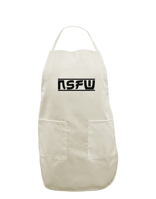 NSFW Not Safe For Work White Plus Size Apron by TooLoud-Bib Apron-TooLoud-White-OSFM-PlusSize-Davson Sales