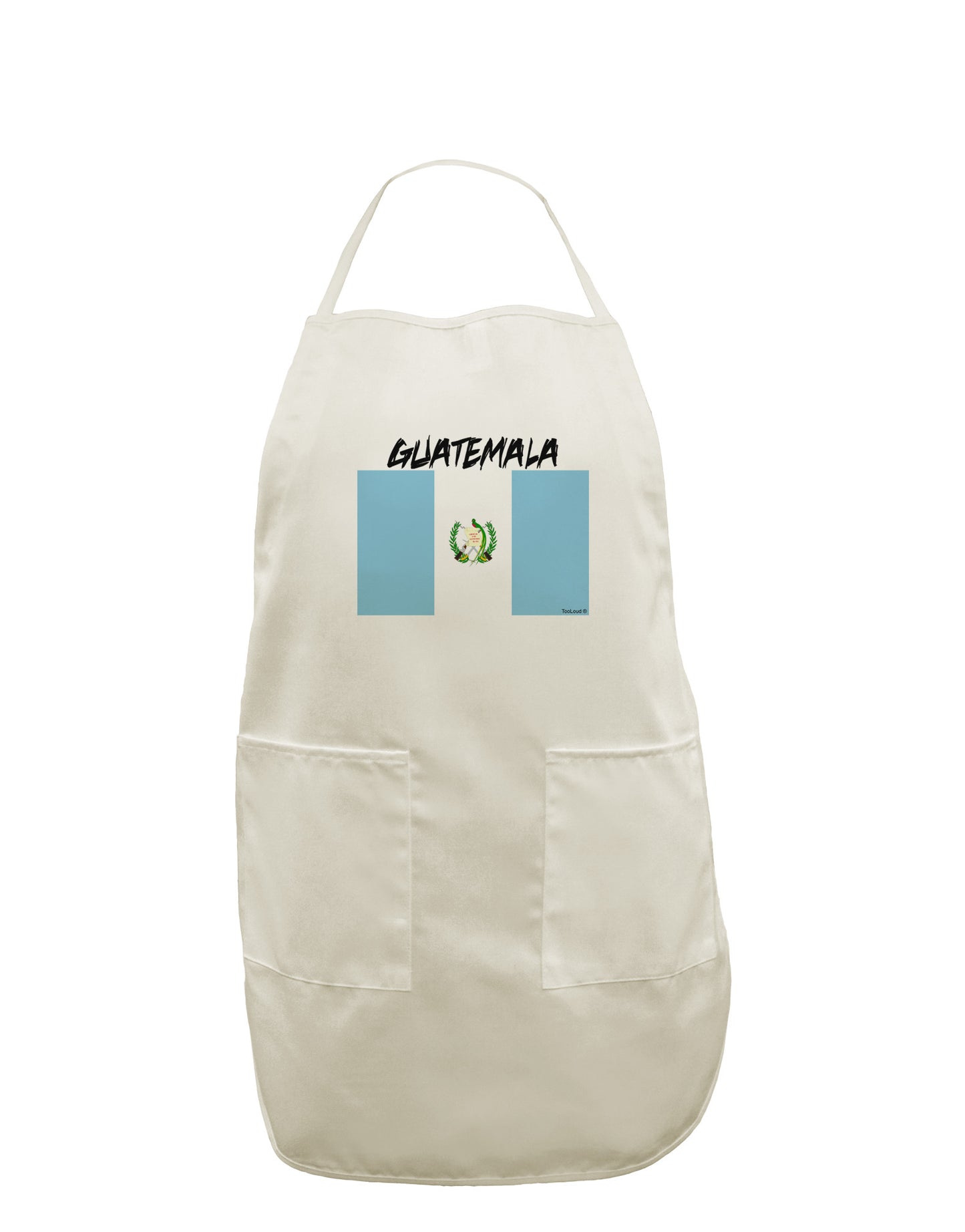 Guatamelan Flag Design White Plus Size Apron by TooLoud-Bib Apron-TooLoud-White-OSFM-PlusSize-Davson Sales