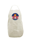 TooLoud Grunge Colorodo Ram Flag White Plus Size Apron-Bib Apron-TooLoud-Davson Sales