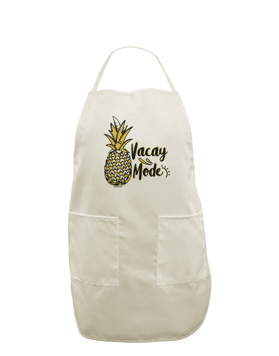 TooLoud Vacay Mode Pinapple White Plus Size Apron-Bib Apron-TooLoud-Davson Sales