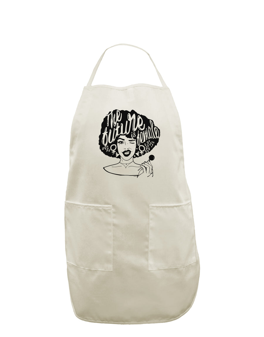 TooLoud The Future Is Female White Plus Size Apron-Bib Apron-TooLoud-Davson Sales