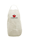 I Heart My Awesome Husband White Plus Size Apron by TooLoud-Bib Apron-TooLoud-White-OSFM-PlusSize-Davson Sales