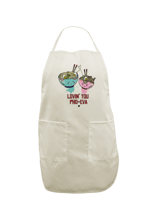 TooLoud Lovin you Pho Eva White Plus Size Apron-Bib Apron-TooLoud-Davson Sales