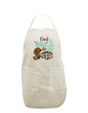 TooLoud God put Angels on Earth and called them Cowboys White Plus Size Apron-Bib Apron-TooLoud-Davson Sales