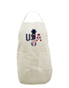 USA Bobsled White Plus Size Apron by TooLoud-Bib Apron-TooLoud-White-OSFM-PlusSize-Davson Sales