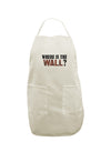 Where Is The Wall White Plus Size Apron by TooLoud-Bib Apron-TooLoud-White-OSFM-PlusSize-Davson Sales