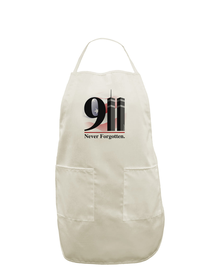 911 Never Forgotten White Plus Size Apron-Bib Apron-TooLoud-White-OSFM-PlusSize-Davson Sales