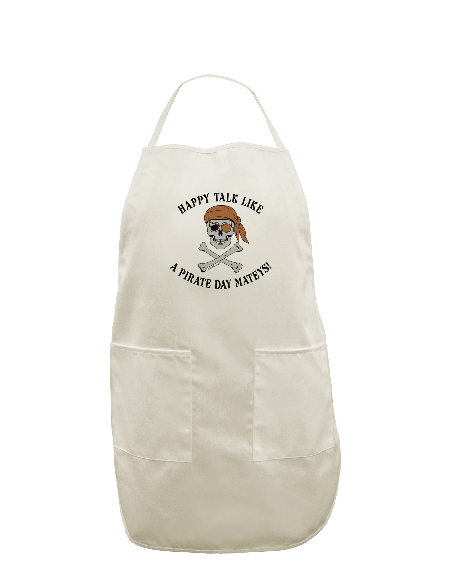 Pirate Day Mateys White Plus Size Apron-Bib Apron-TooLoud-White-OSFM-PlusSize-Davson Sales