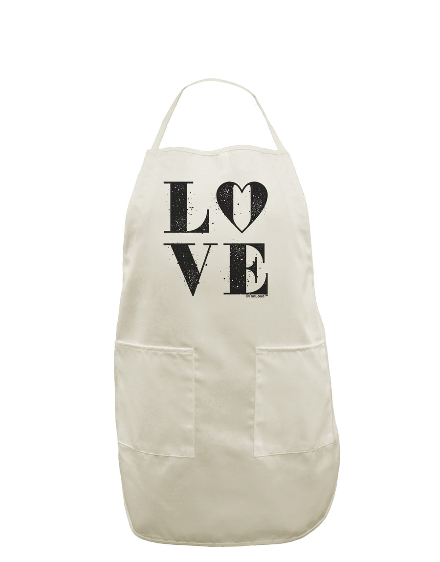 Love Splatter White Plus Size Apron-Bib Apron-TooLoud-White-OSFM-PlusSize-Davson Sales