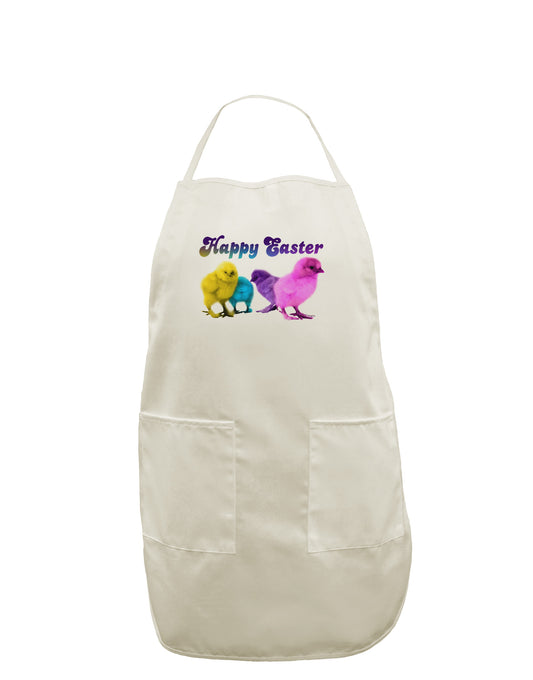 Happy Easter Peepers White Plus Size Apron-Bib Apron-TooLoud-Davson Sales
