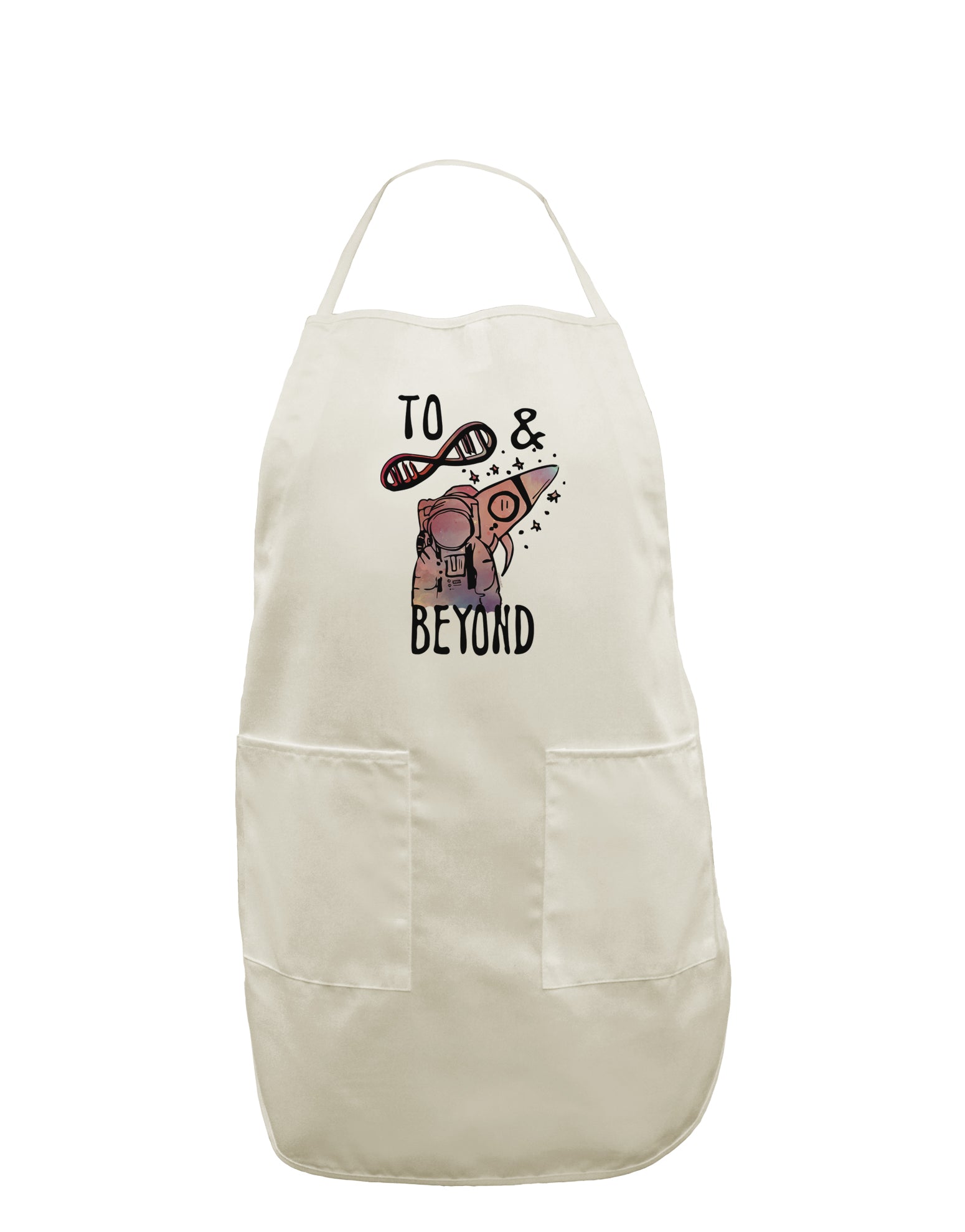 TooLoud To infinity and beyond White Plus Size Apron-Bib Apron-TooLoud-Davson Sales