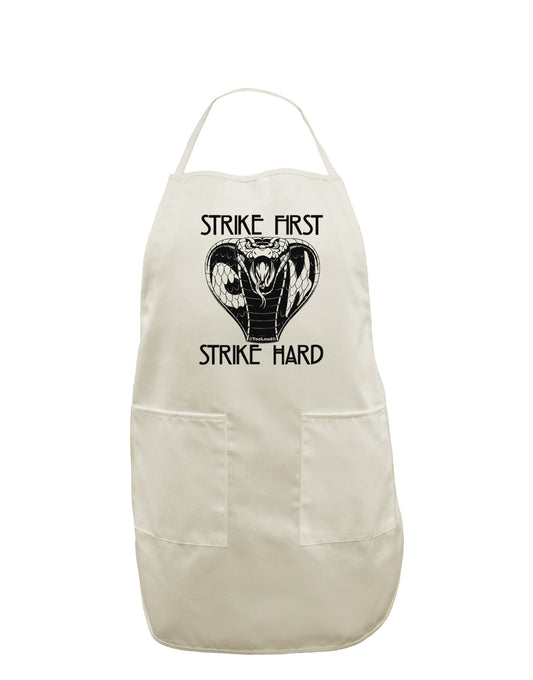 TooLoud Strike First Strike Hard Cobra White Plus Size Apron-Bib Apron-TooLoud-Davson Sales
